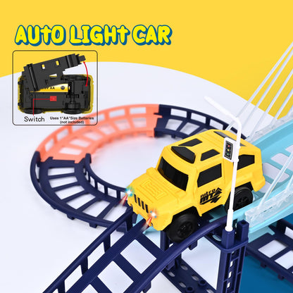 PIXATA Electric Slot Car Track Set for Kids