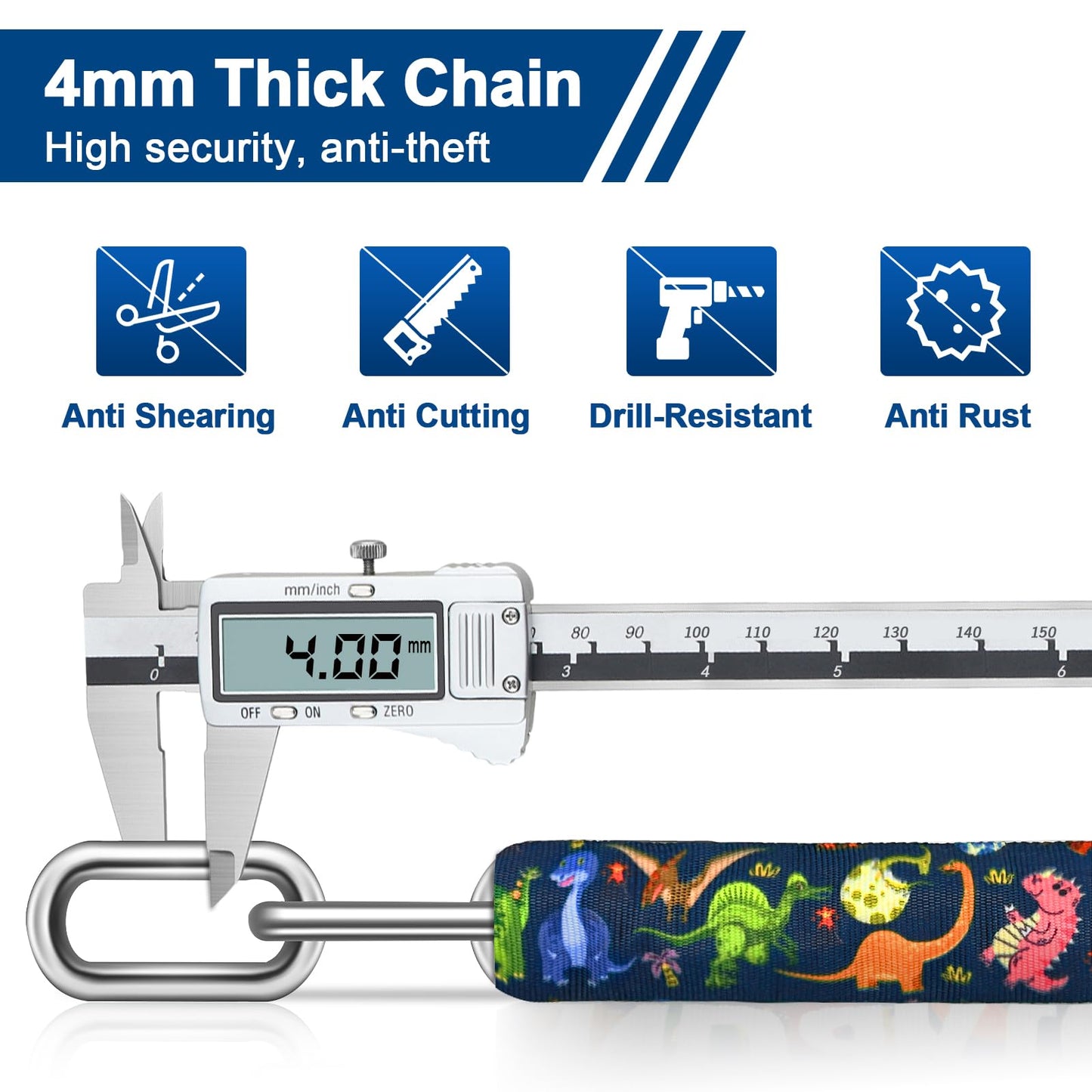 Heavy Duty Bike Chain Lock by NDakter