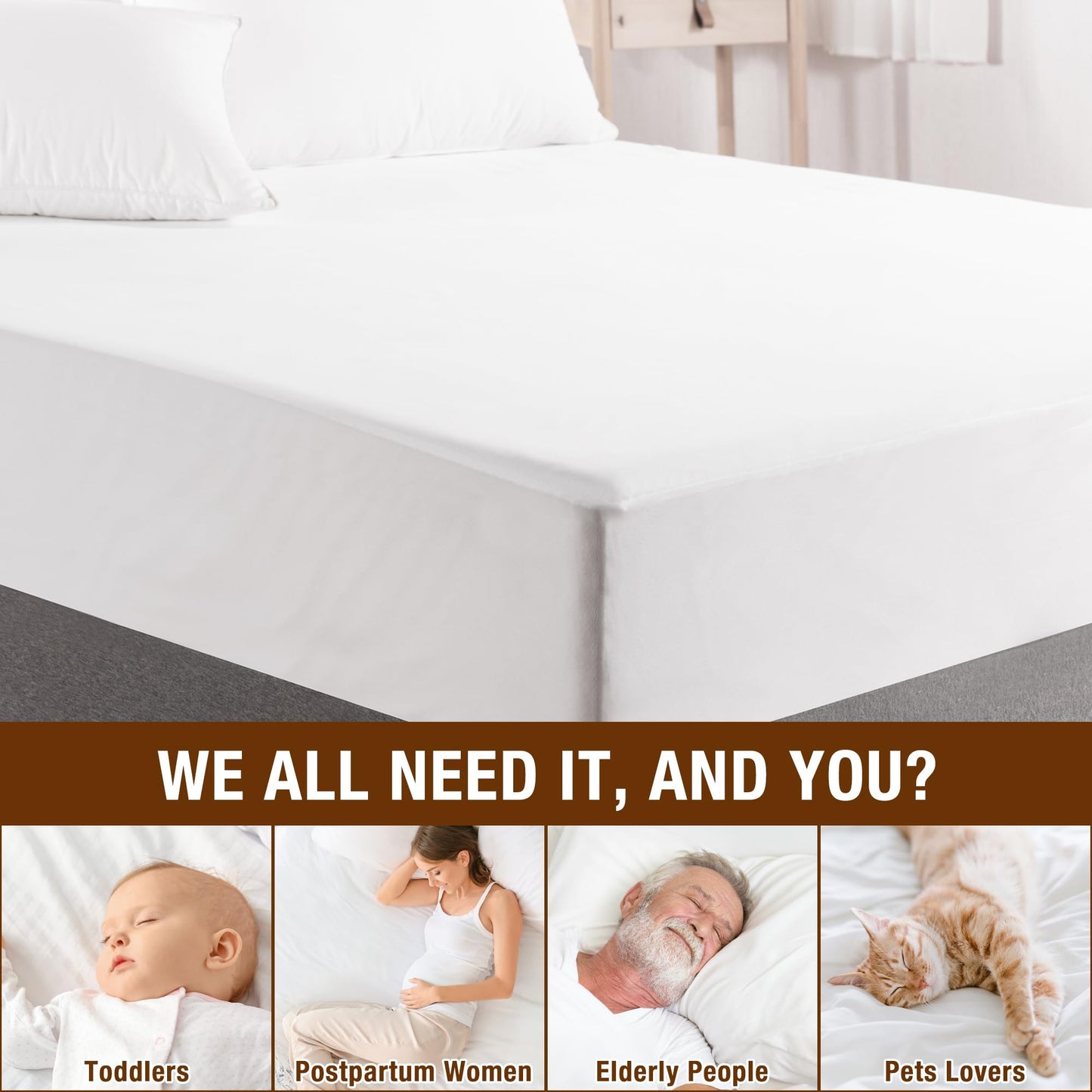 Twin XL Waterproof Mattress Protector by LVYSHOW