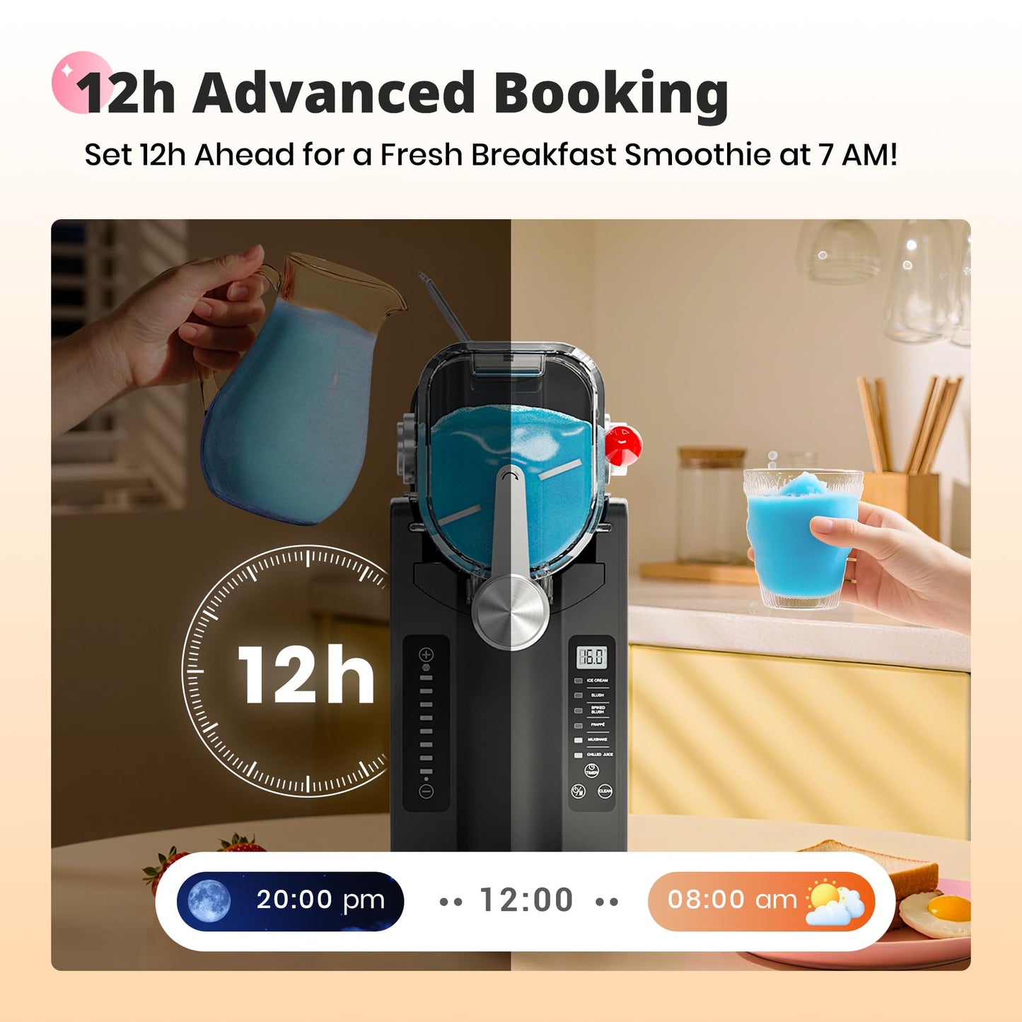 Slushie Machine, EZBASICS Slushy Machine (No Ice Needed)