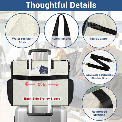 IBFUN Travel Tote Bag for Women Utility Work Tote Laptop Bag