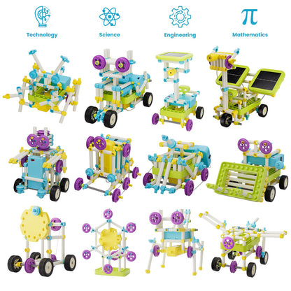 STEM Building Kit 430 Pieces for Kids