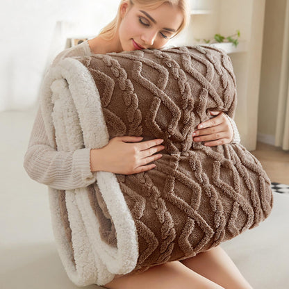 Sherpa Fleece Throw Blanket 60"x80" for All Seasons