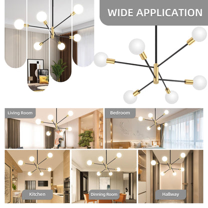 6-Light Sputnik Chandelier by CANMEIJIA