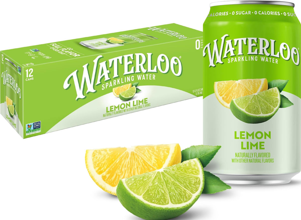 Waterloo Lemon-Lime Sparkling Water 12 fl oz (OU)
