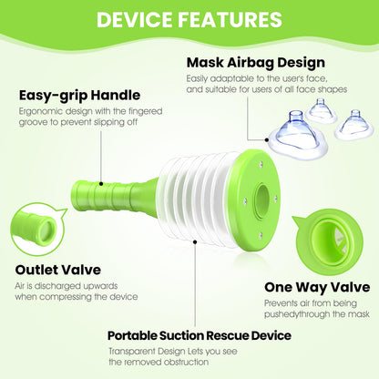 Choking Rescue Device for Kids and Adults