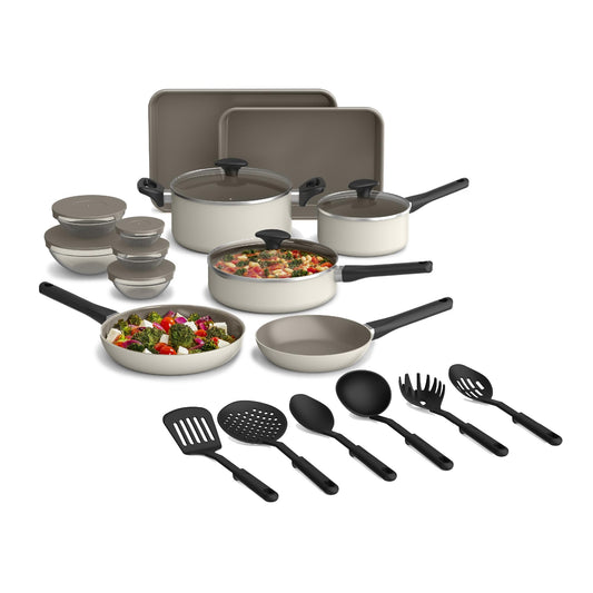 21-Piece BELLA Kitchen Set with Nonstick Coating