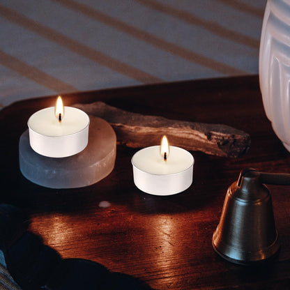 White Unscented Tealight Candles Set of 300 Bulk,Small Votive Light Candle for Home Wedding, Paraffin Cotton Wick,Clean Burning & Smokeless 4 Hour Burn Time
