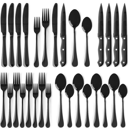 Astercook 24-Piece Stainless Steel Flatware Set