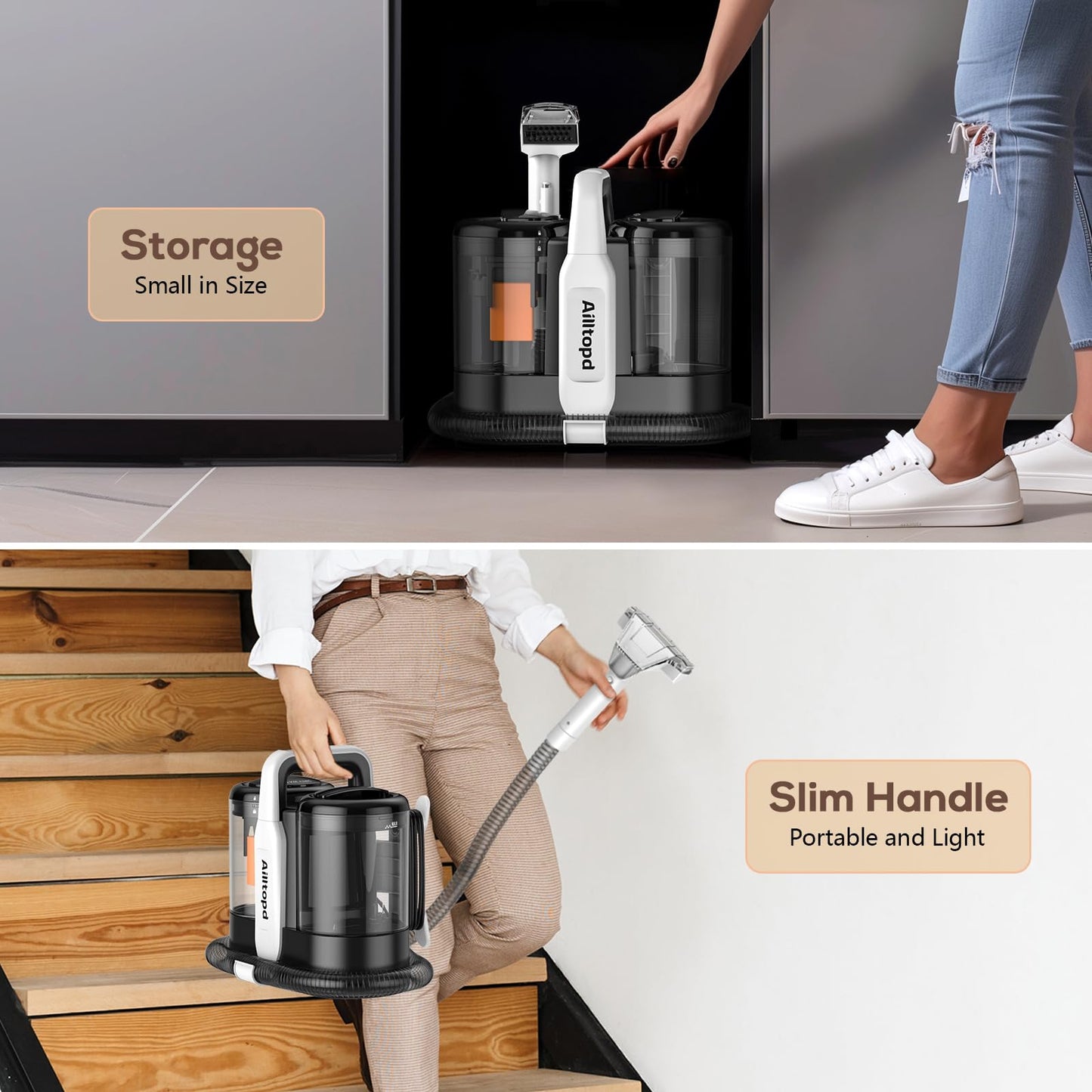 Portable Spot Cleaner for Carpet and Upholstery