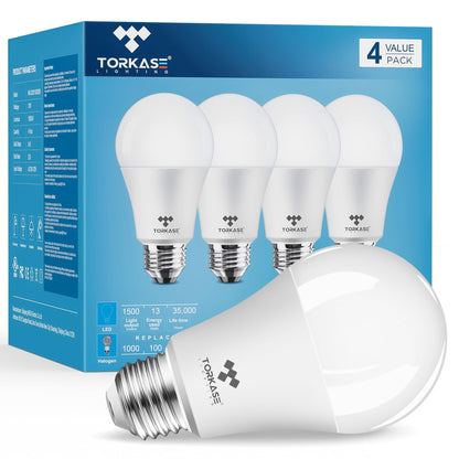 Torkase 100W Equivalent LED Bulbs, Soft White