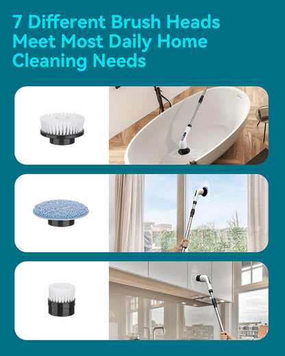 Electric Spin Scrubber for Bathroom Cleaning
