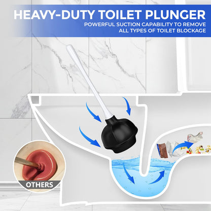 2-in-1 Toilet Brush and Plunger Set