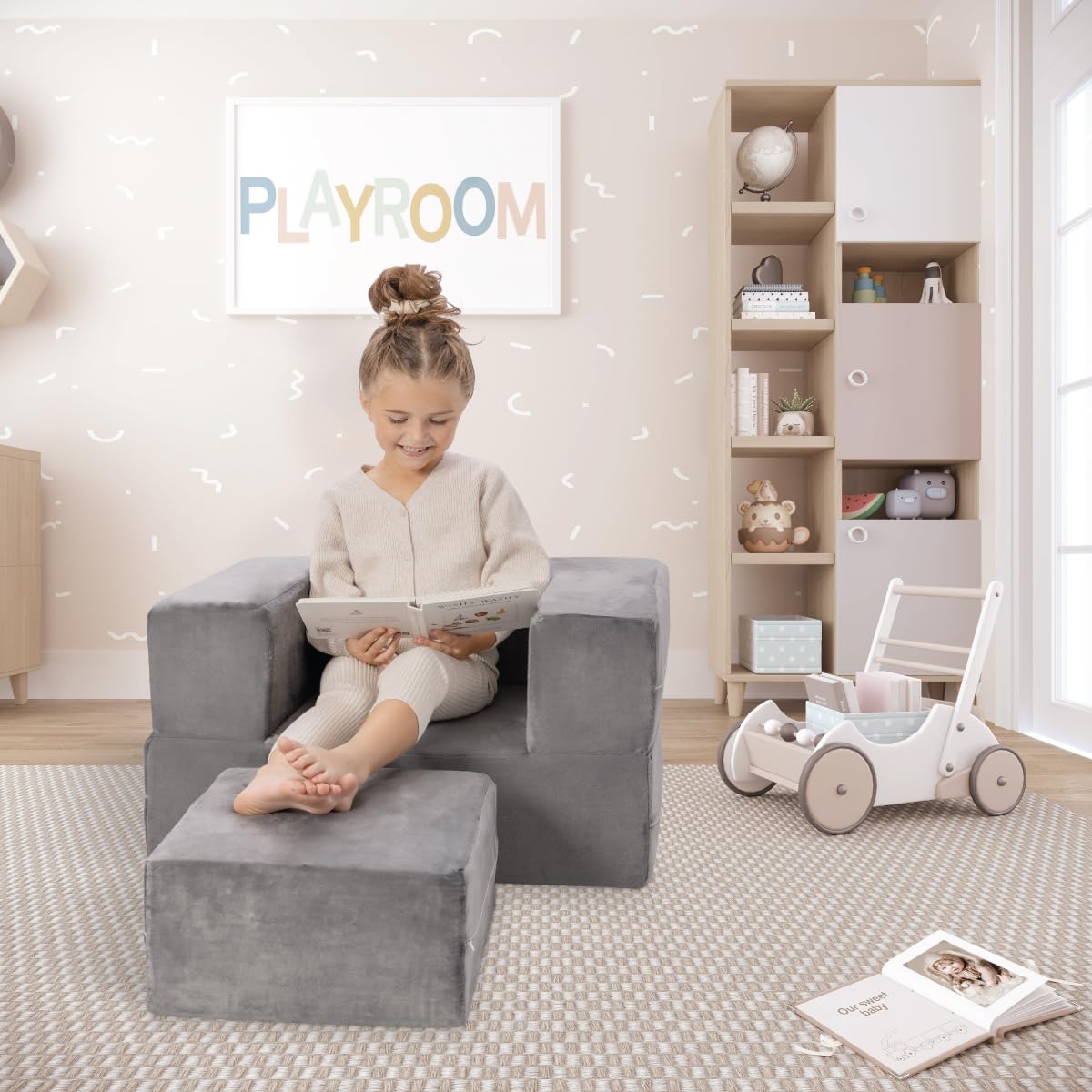 Milliard Modular Kids Sofa for Playroom or Bedroom