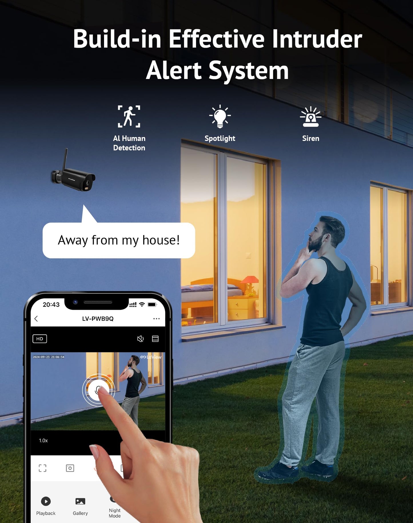 LaView 4K Outdoor Security Cameras with AI Detection