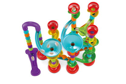 Fun Toys X 113 Pcs Marble Run Compact Set, Construction Building Blocks Toys, STEM Learning Toy, Educational Building Block Toy for 4 5 6 Year Old Boys Girls Kids(A-085