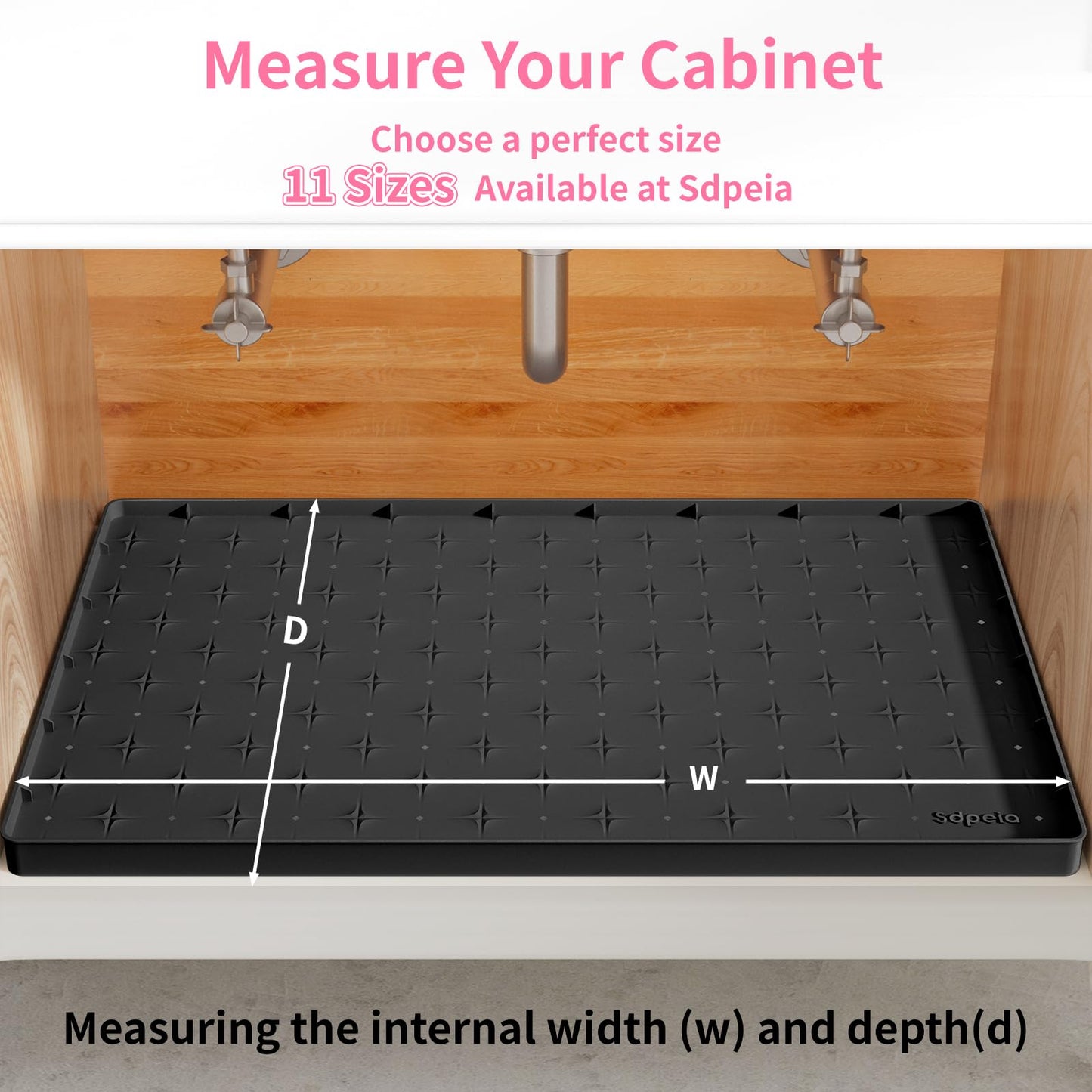 Under Sink Silicone Waterproof Cabinet Mat