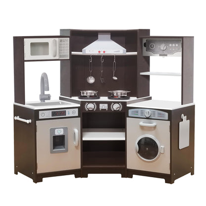 Kids Corner Play Kitchen Set with Lights & Sounds