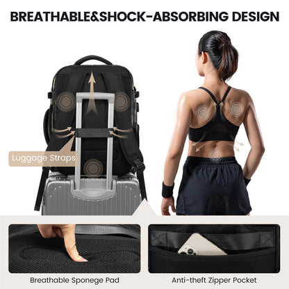 LOVEVOOK 50L Waterproof Travel Backpack with USB Port