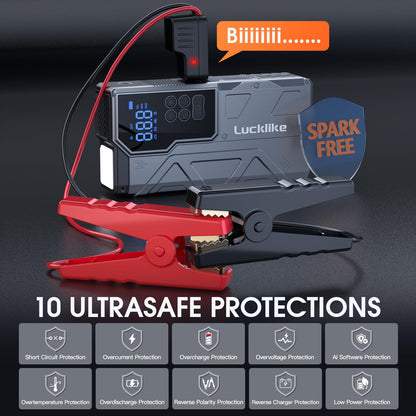 4000A Lucklike Jump Starter & Tire Inflator