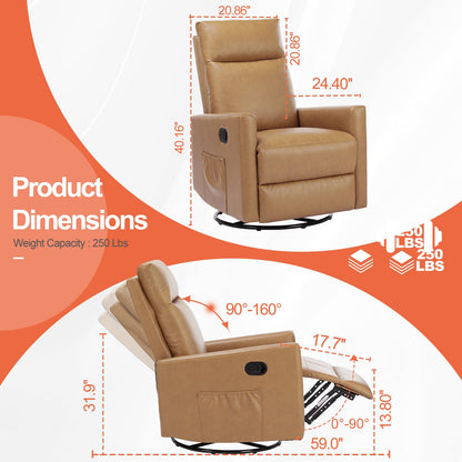 Recliner Chair 360 Swivel Rocker for Adults