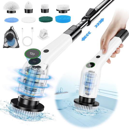 Cordless Electric Spin Scrubber for Bathroom & Kitchen