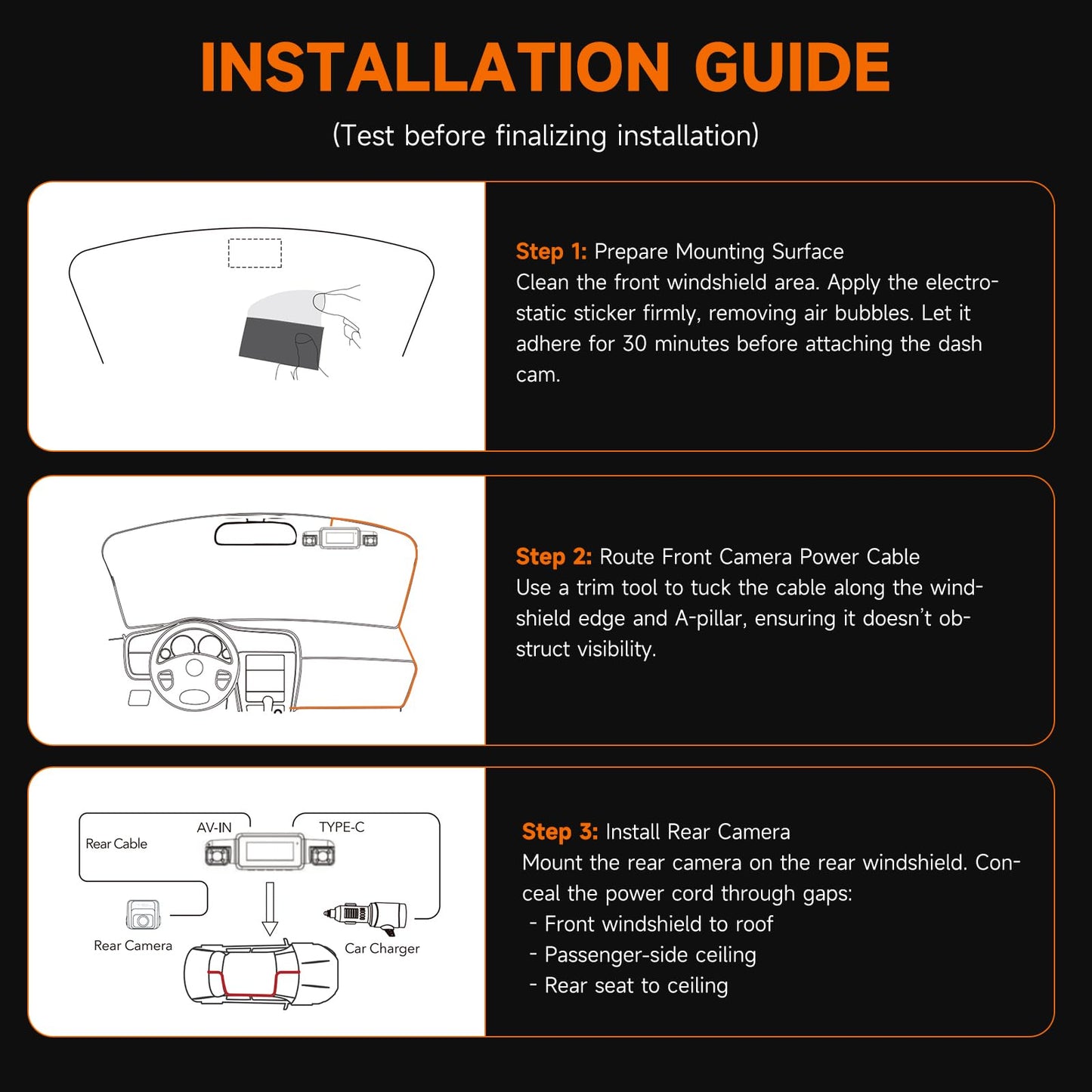 4-Channel FHD Dash Cam with Night Vision
