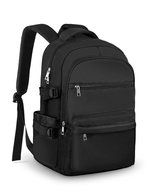 KIMNERPU 21L Large Backpack with Laptop Compartment, School Backpack, Travel Backpack, Work Backpack for Woman and Man, Casual Bookbags for High School and University for Boys and Girls, Black
