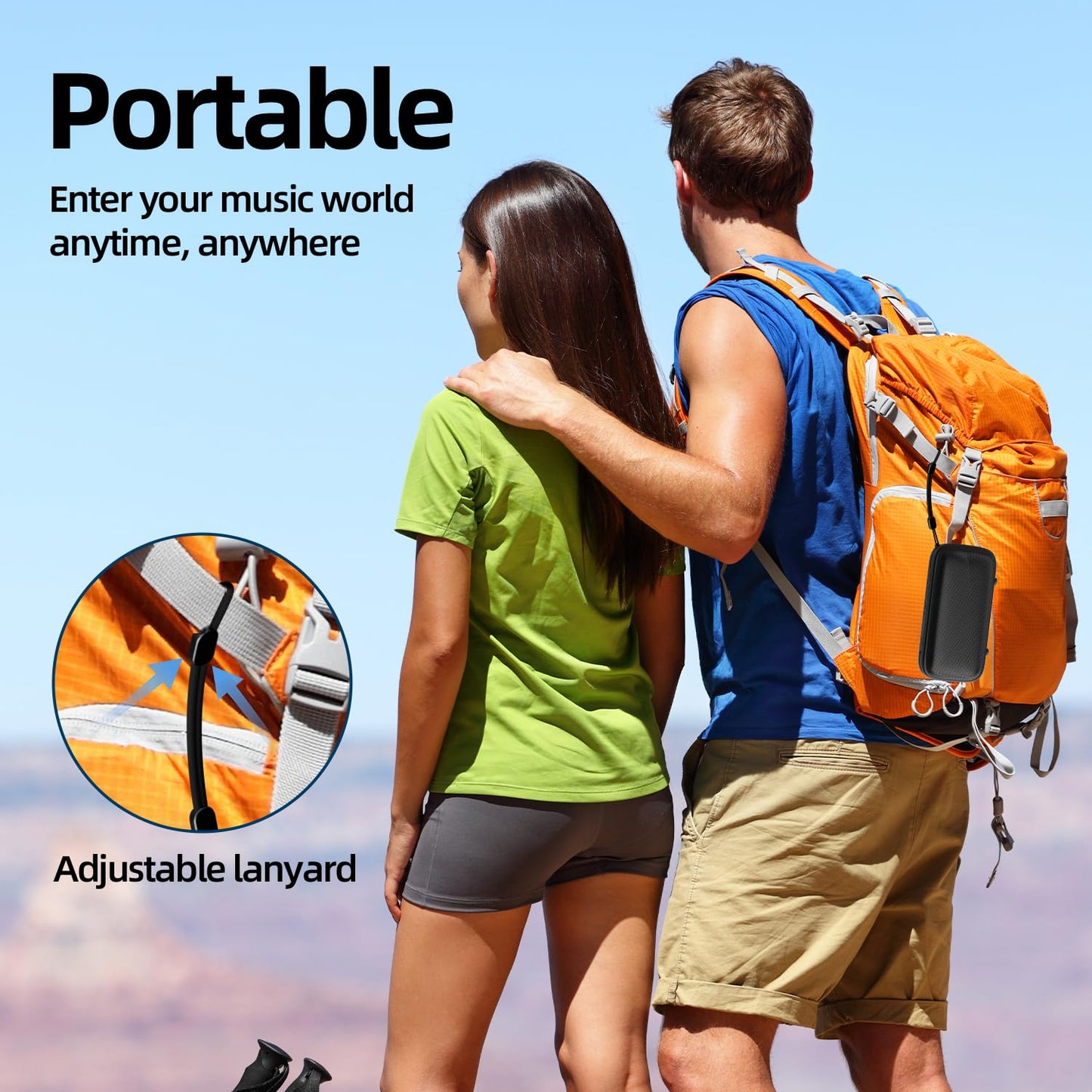 Portable Bluetooth Speaker with TWS and AUX Support