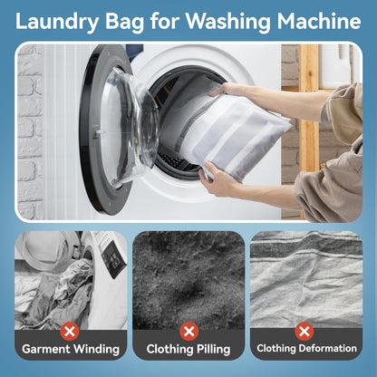 4Pcs Mesh Laundry Bags for Delicates