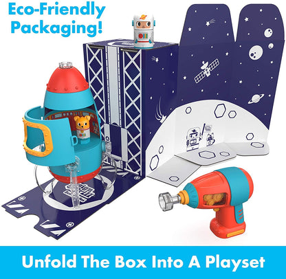 Design & Drill Bolt Buddies Rocket Toy