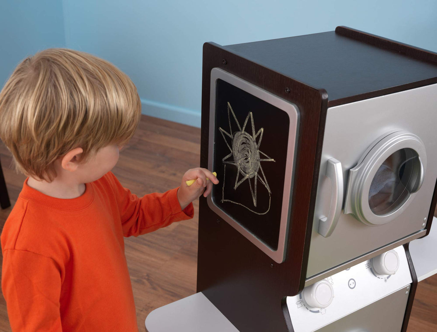 KidKraft Wooden Laundry Playset with Washer and Dryer