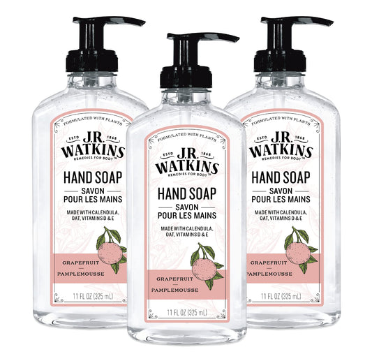 J.R. Watkins Grapefruit Gel Hand Soap 3 Pack