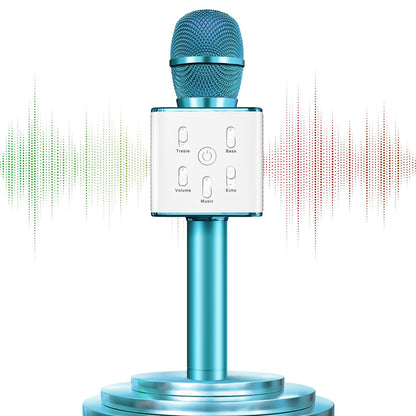 Leettus Portable Microphone for Kids | Perfect for Birthday Gift for Girls, Kids, Boys, and Adults | Wireless Singing Karaoke Microphone toy Handheld Bluetooth Mic Speaker for Phone toddler microphone