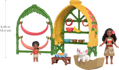 Mattel Moana Playset with Dolls and Accessories