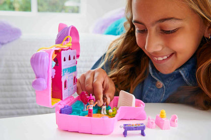 Polly Pocket Compact Playset, Pinata Party with 2 Micro Dolls & Accessories, Travel Toys with Surprise Reveals