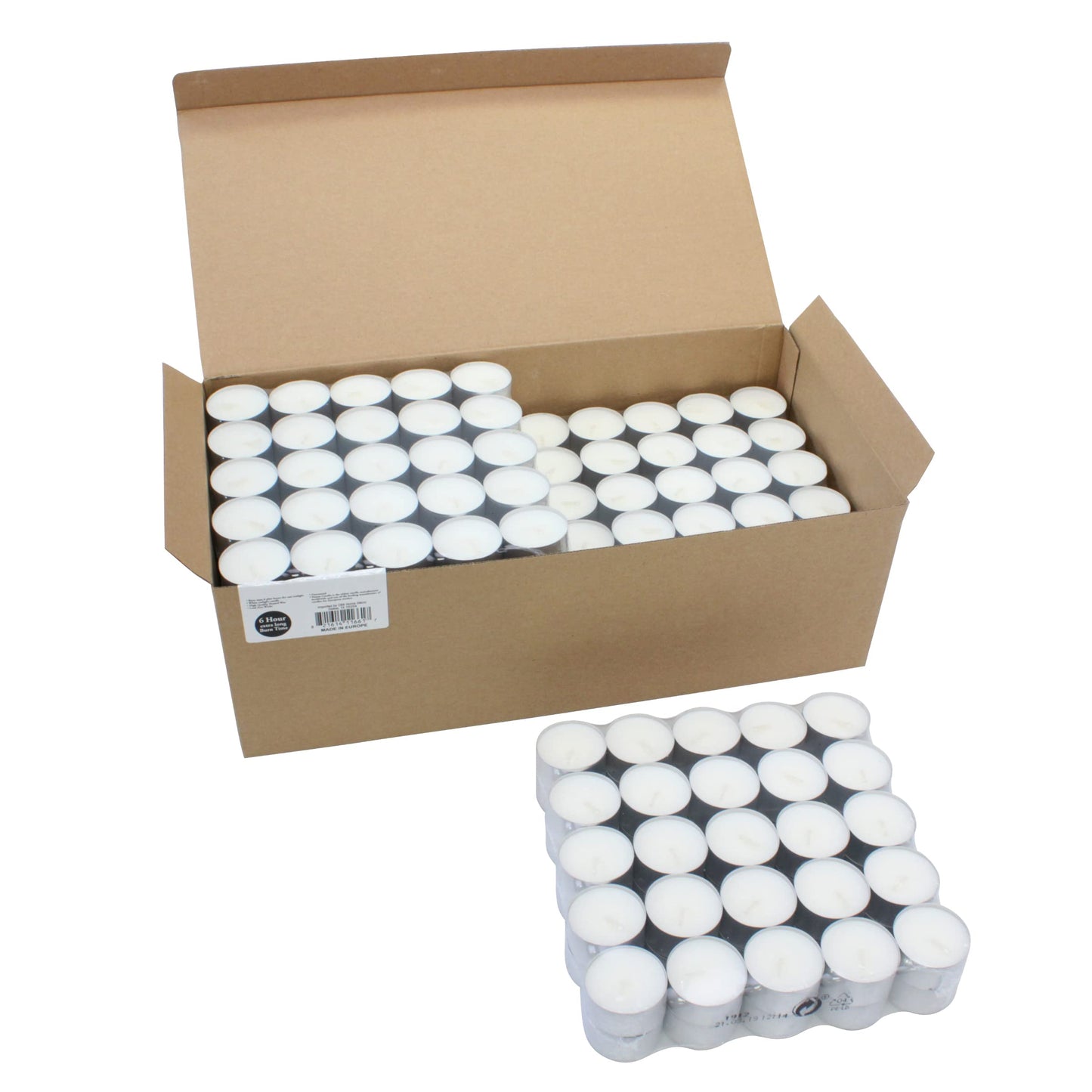 300 Pack Stonebriar Unscented Tea Light Candles