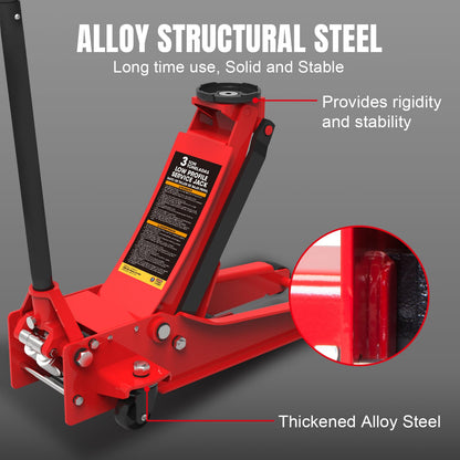 3 Ton BIG RED Low Profile Hydraulic Jack