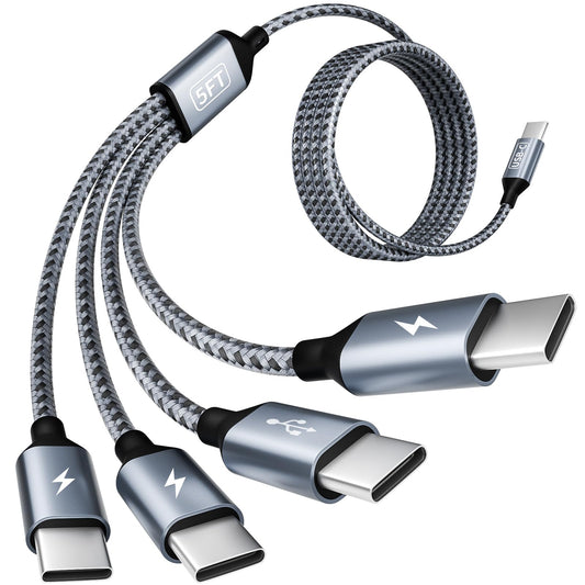 5FT USB C Multi Charging Cable by MPATIBY