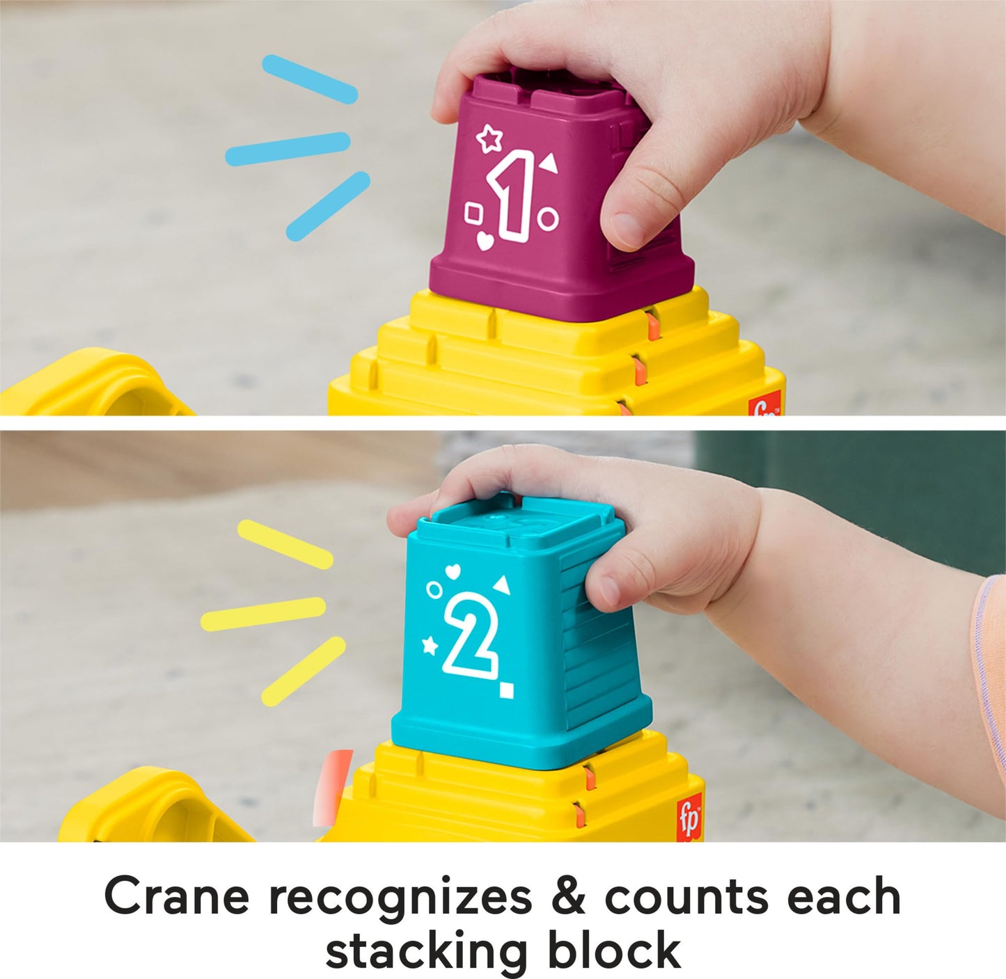 Fisher-Price Learning Toy Crane with Blocks