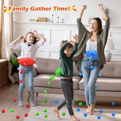 Skirfy Shaking Swing Balls Party Game,3 Pack Floor Game Party Favor Carnival Birthday Game for Kids Adult with 60 Balls, Outdoor Indoor Toys for Boys Girls, 4th of July Games Kids Toys