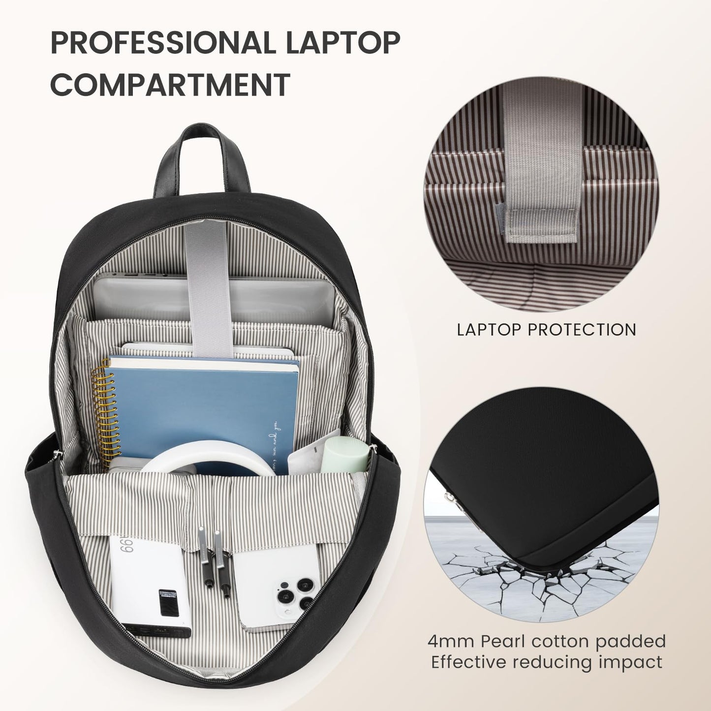 LOVEVOOK Waterproof Laptop Backpack for 15.6"