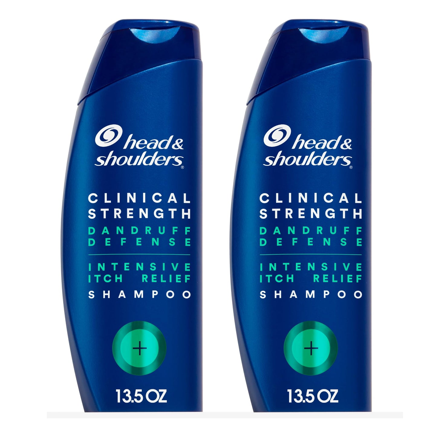 Head & Shoulders Clinical Strength Dandruff Shampoo, Selenium Sulfide Dandruff Defense, Intensive Itch Relief, Seborrheic Dermatitis Relief, Cooling Menthol, 13.5 Fl Oz Each, 2 Pack