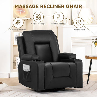 COMHOMA Massage Recliner Chair with Cup Holders