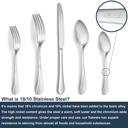 20-Piece HaWare Stainless Steel Flatware Set