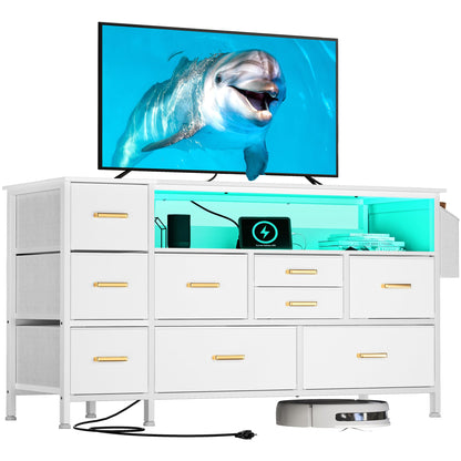 YITAHOME 9-Drawer Dresser with LED Light