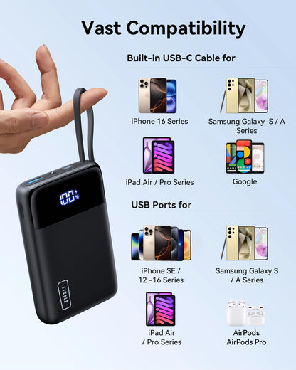 20000mAh INIU Portable Charger with USB-C Cable