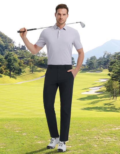 Men Slim Stretch Golf Pants