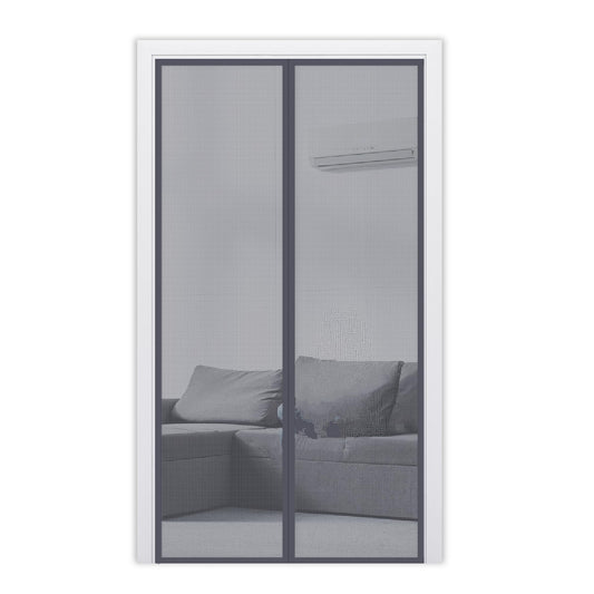 Fiberglass Magnetic Screen Door Mesh - Heavy Duty Magic Door Screen Closure with Magnets for Sliding, Patio, French, Front and Back Door, Kid and Pet Friendly, Easy Install