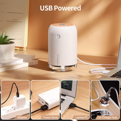500ml SMARTDEVIL Portable Mini Humidifier with Night Light